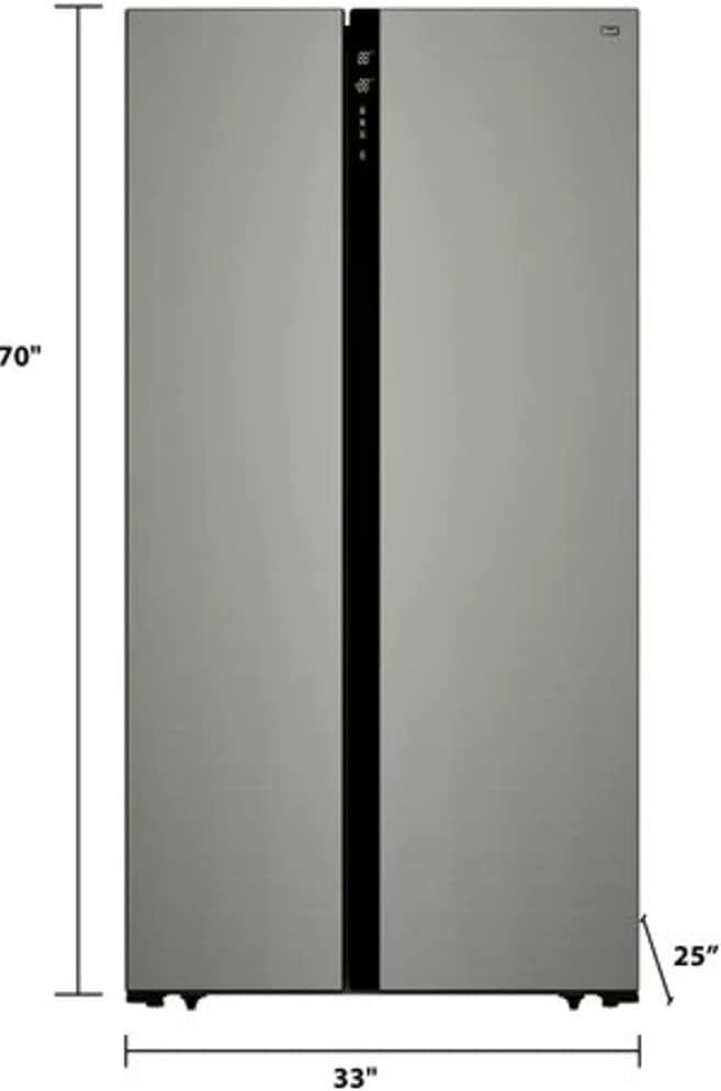 Avanti FFS157L3S FFS157 cu. ft Side Apartment Size Refrigerator, in Stainless Steel, 15.6 cu.ft - Image 5