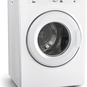 Euhomy Dryer, 3.5 Cu. Ft. 1500W Clothes Dryer, Stainless Steel Tumble Dryer with Exhaust Hose for Home, Apartment, Dorm, White