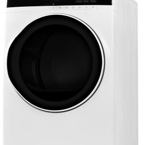 Midea MLG45N1AWW Gas Dryer with Stainless Steel, Front Load Matching, Sensor Dry, Wrinkle Care, Touch Control, 10 Total Cycles, 8.0 Cu.ft, White