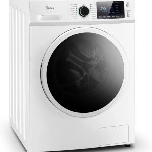 Midea 24 Inch Washer and Dryer Combo, All in One Washer and Dryer 2.7 cu.ft 26lbs, Ventless Washing Machine, Steam Care, Overnight Dry, 1400 RPM, 16 Cycles Front Load Washer, Full-Automatic, White