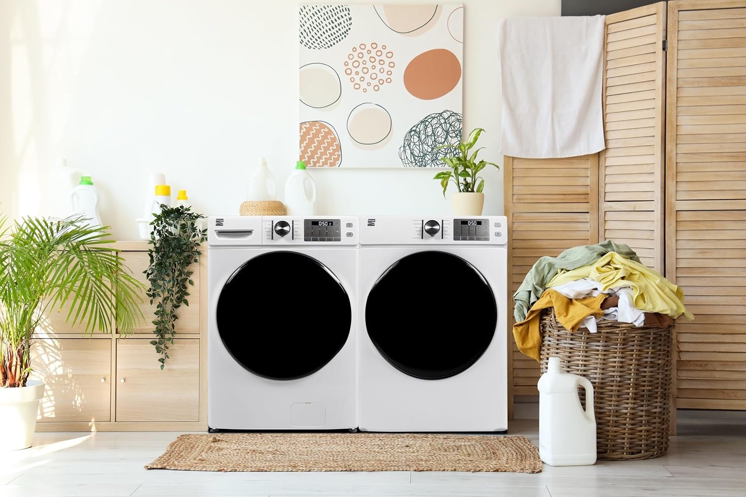 Kenmore 2692272 Front Load Steam, Wrinkle Guard, Energy Saver, Smart Sensor Drying System, 8.0 cu. ft. Total Capacity Gas Dryer, White - Image 3