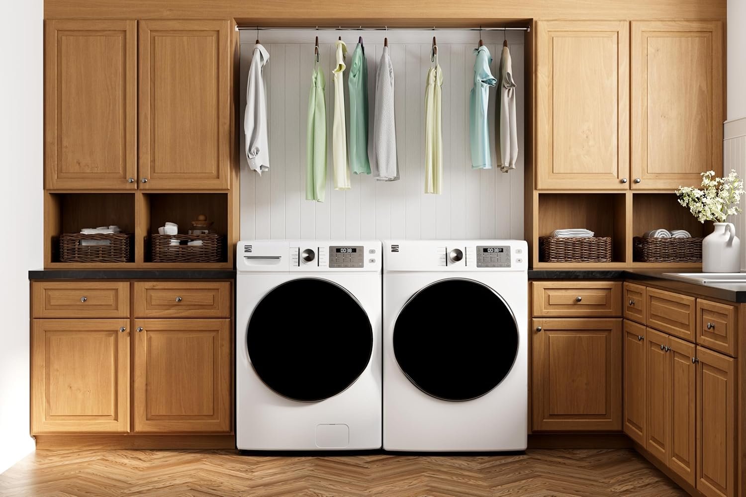 Kenmore 2692272 Front Load Steam, Wrinkle Guard, Energy Saver, Smart Sensor Drying System, 8.0 cu. ft. Total Capacity Gas Dryer, White - Image 4