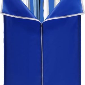 Portable Clothes Dryer, Travel Mini Clothes Dryer Machine With Folding Touch Screen,1200-1500W Powerful Electric Dryer With PTC 5-layer Heating for Apartments, Portable Dryers For Laundry (Blue)