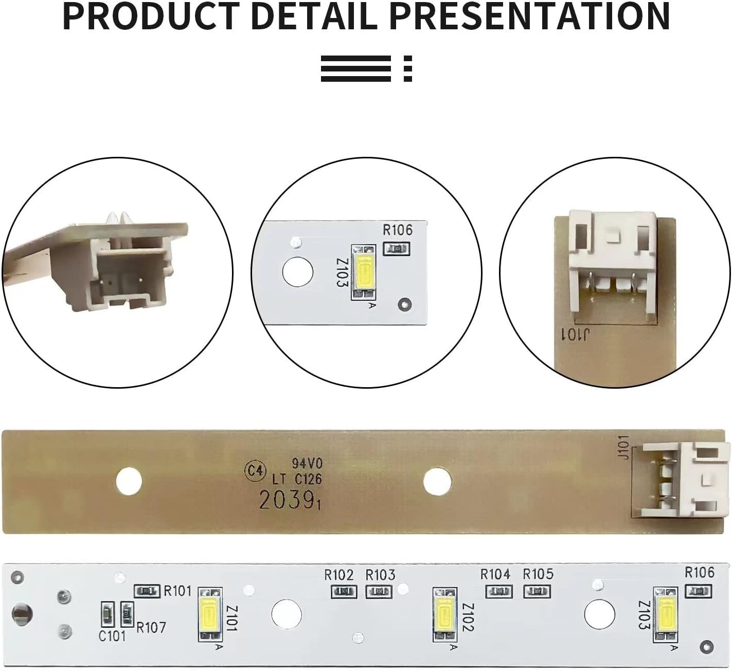 WR55X26671 PS11767930 AP6035586 GE Refrigerator Light Board (2) - Image 3