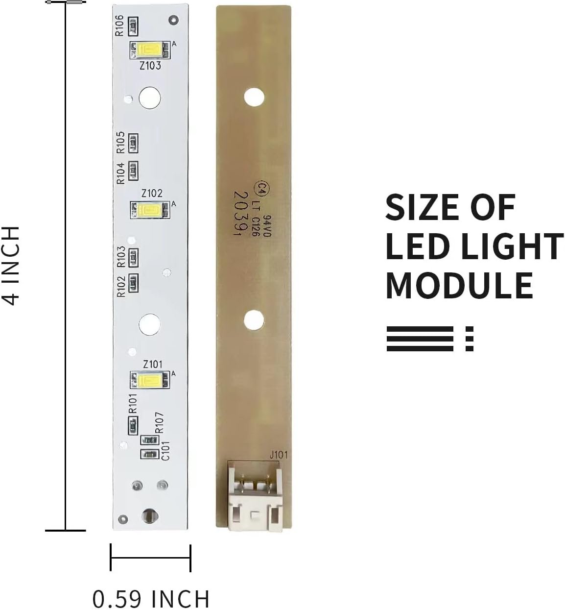 WR55X26671 PS11767930 AP6035586 GE Refrigerator Light Board (2) - Image 4