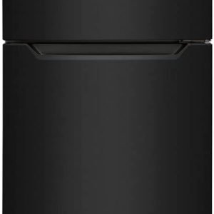 Frigidaire 10.1 Cu. Ft. Compact ADA Top Freezer Refrigerator in Black with Electronic Control Panel, Reversible Door Swing, ENERGY STAR