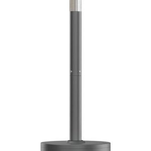 EAST OAK 50,000 BTU Patio Heater for Outdoor Use With Round Table Design, Double-Layer Stainless Steel Burner and Wheels, Outdoor Patio Heater for Home and Commercial, Gray, 31.9 x 31.9 x 86.6 inches