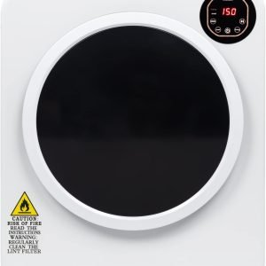 Compact Laundry Dryer,13.2Ibs 6kg Electric Compact Laundry Clothes Dryer, with Stainless Steel Tub, Easy Control Panel with LED display for Variety Drying Mode, for Apartments, Home, Dorm