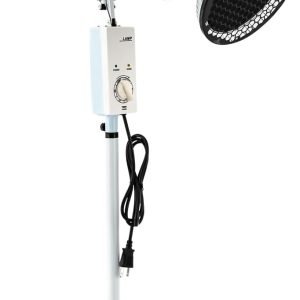 110V 250W Far-Infrared Heat Lamp, Infrared Heat Lamp w/Adjustable Height & Timable, 360° Rotating Pain Relief Device, Infrared Light Therapy for Body Joint Pain