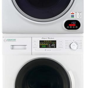 Equator Basic Stackable 13 lbs Washer + Vented Sensor Dryer 3.5cf 110V