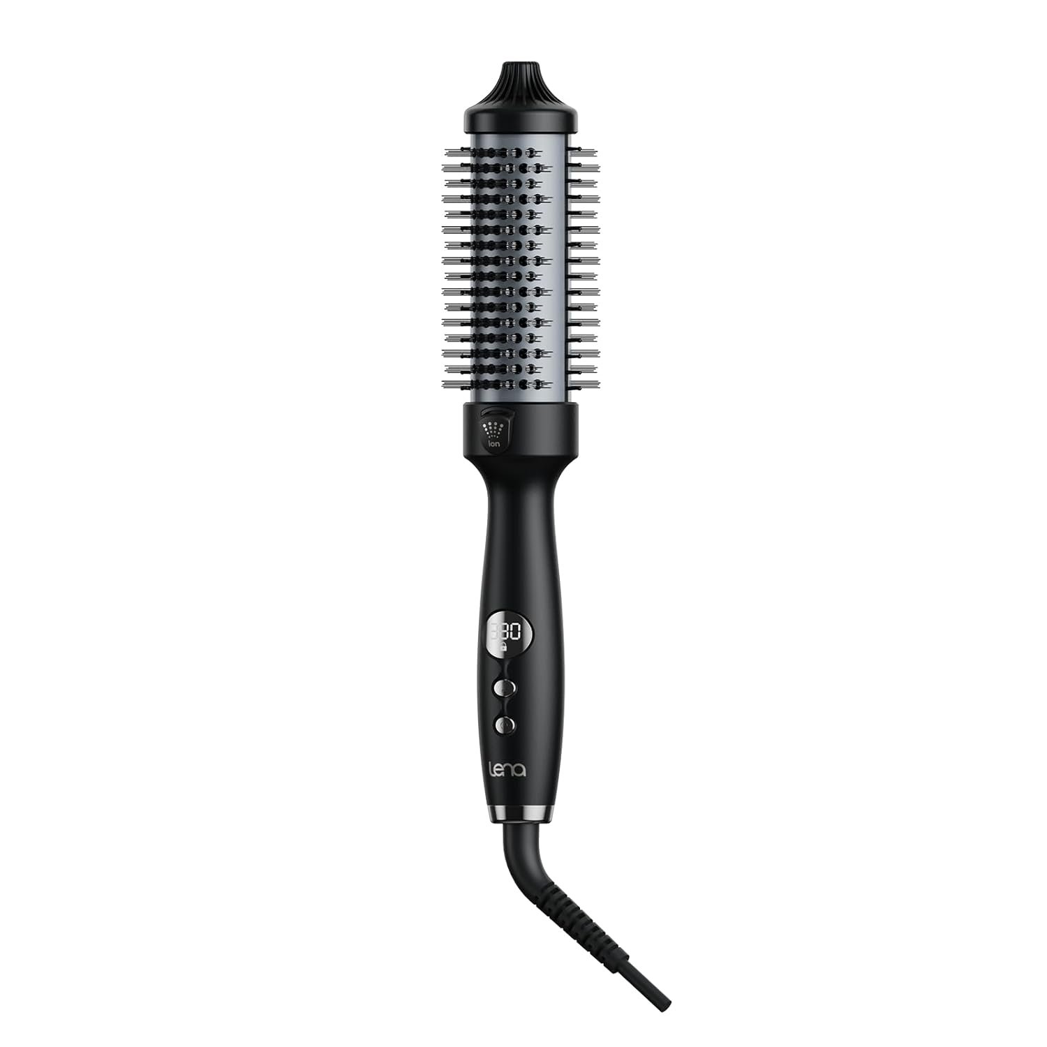 Thermal Brush,LENA 1.5 Inch All-in-1 blowout brush with Titanium Barrel-Infrared&Negative Ion Technology,Smooth,Frizz-Free Blowout,Styling&Drying Tool,5 Heat Settings,LED Display,Easy to Use,Black - Image 8
