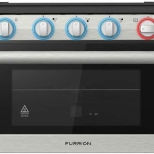 Furrion F1S17L02A-SS 17" 2-in-1 Gas Range Oven (Stainless Steel) with 3-Burner Cooktop for RV