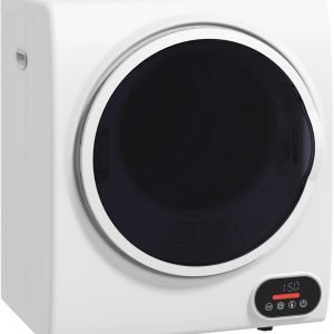 Portable Clothes Dryer - Compact Electric Dryer with Intelligent Drying, 1.5 Cu. Ft Stainless Steel Drum