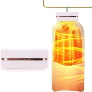 Inanna Electric Clothes Dryer, Compact Dryer For Apartment, Travel and Small Spaces, Small Foldable Electric Dryer With Dry Bag For Light Clothes and Baby Clothes