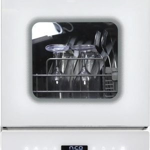 Countertop Dishwasher, Portable Dishwasher Countertop with 4.8L Built-in Water Tank & Inlet Hose, 7 Programs, Dual Water Supply Modes with LED Display and Air-Dry Function for Small Apartments