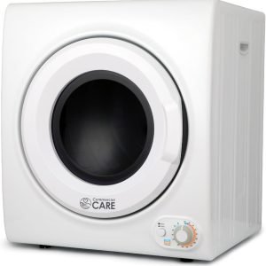 3.5 Cu. Ft. Portable Dryer, 120V Electric Dryer for Clothes, Front Loading Dryer Machine Holds Up To 13.2 lbs. or 6 kg. of Laundry, Stainless Steel Drum, 1500 Watts, White