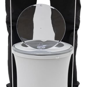 Manual Clothes Dryer Portable Mini Dryer for Clothes, Foot Powered Compact Spin Dryer Machine, Non Electric Laundry Dryer for RV, Camping, School, Apartment, Dorm(White)