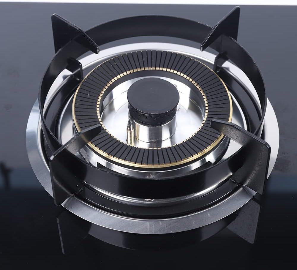 Gas Stove Cooktop, 730 * 410mm Portable Gas Stove Built-in Tempered Glass Natural Gas Cooker Gas Cooktop with 2 Burners for Household Kitchen RV Apartments Indoor Outdoor Use - Image 8