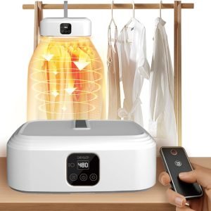 Drygo Xpress Dryer | Portable Mini Electric Dryer, 30-Minute Quick Dry, Remote Control, UV Cleaning, Travel, RV, Dorm, Camping, Apartment, Secadora de ropa