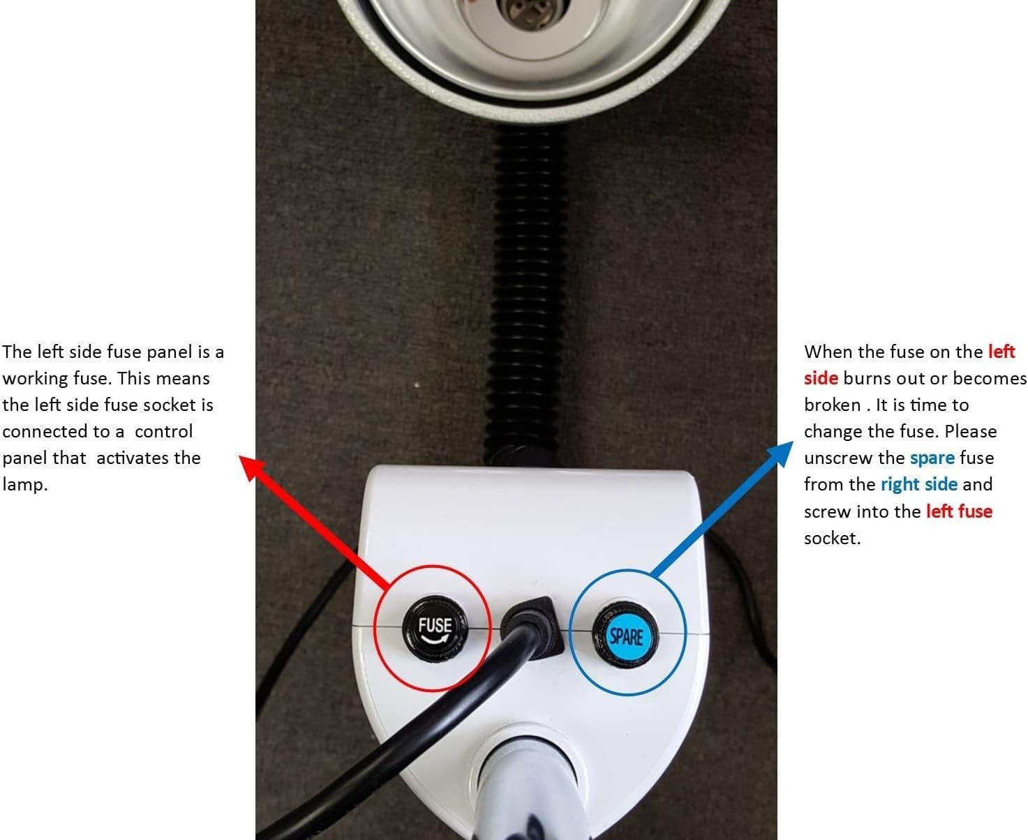 K.S. Choi Corp Infrared Heat Lamp 110V with Bulb Made in Korea - Image 6
