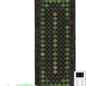 HealthyLine Far Infrared Heating Pad - Natural Jade and Tourmaline Stones - Easy to Roll-up - Mesh JT Mat Full 7224 Soft Light InfraMat Pro®
