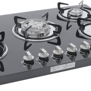 30Inch Gas Cooktop, 5 Burners Built-in Gas Stove Kitchen Cooktop Stainless Steel Electronic Pulse Ignition Thermocouple Protection LPG Convertible Propane Cooktop(5 Burners)