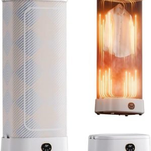 Steamer Cabinet, Portable Clothes Dryer, Foldable Electric Clothes Dryer, Smart Timer, Standing Garment Steamer, Fast Drying and Low Noise, for Apartments or Home