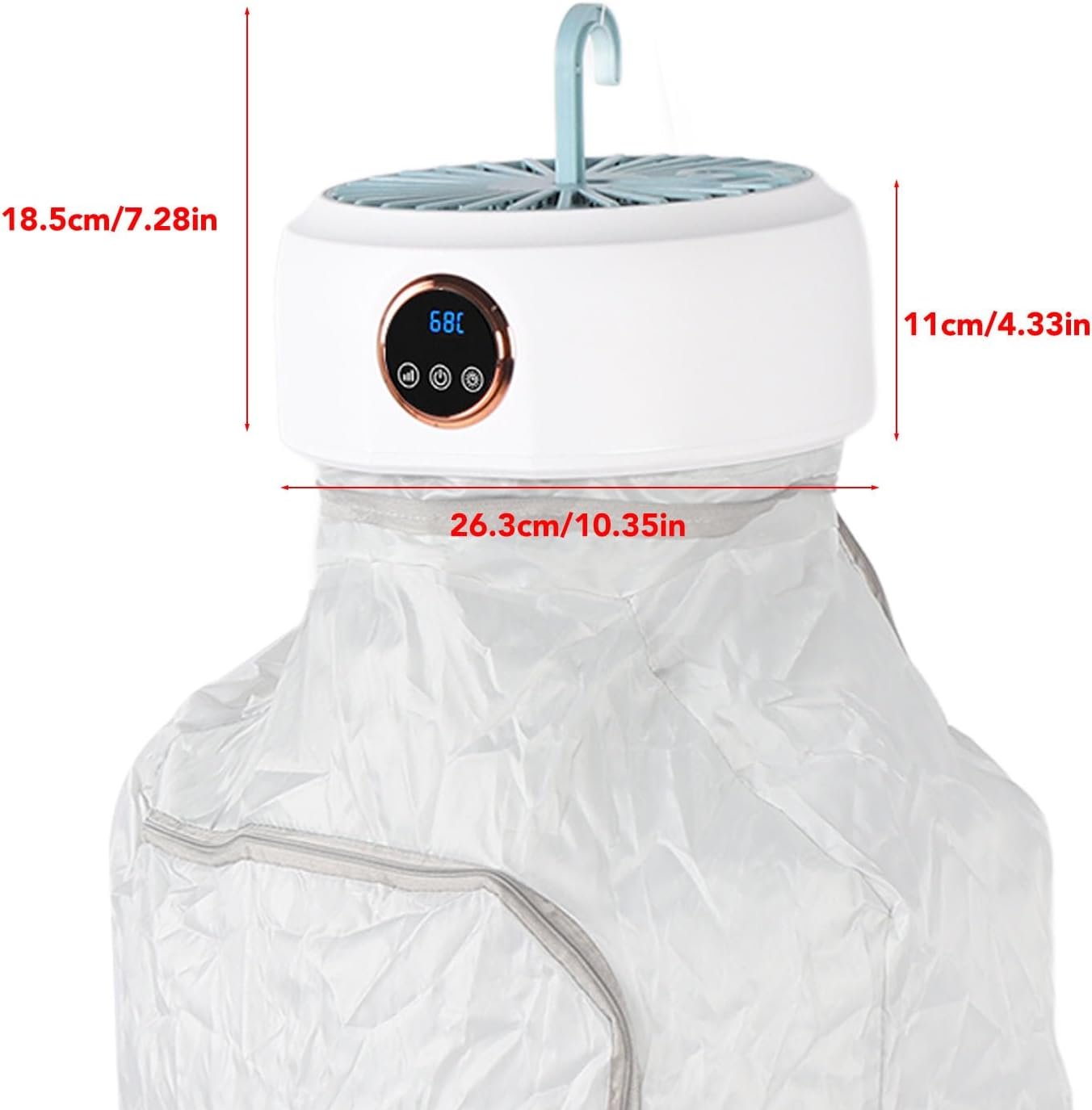 Portable Clothes Dryer - Foldable Mini Laundry Dryers with Dry Bag, Quick Drying Compact Electric Clothes Drying Machine for Travel, RV, Home (US Plug) - Image 9