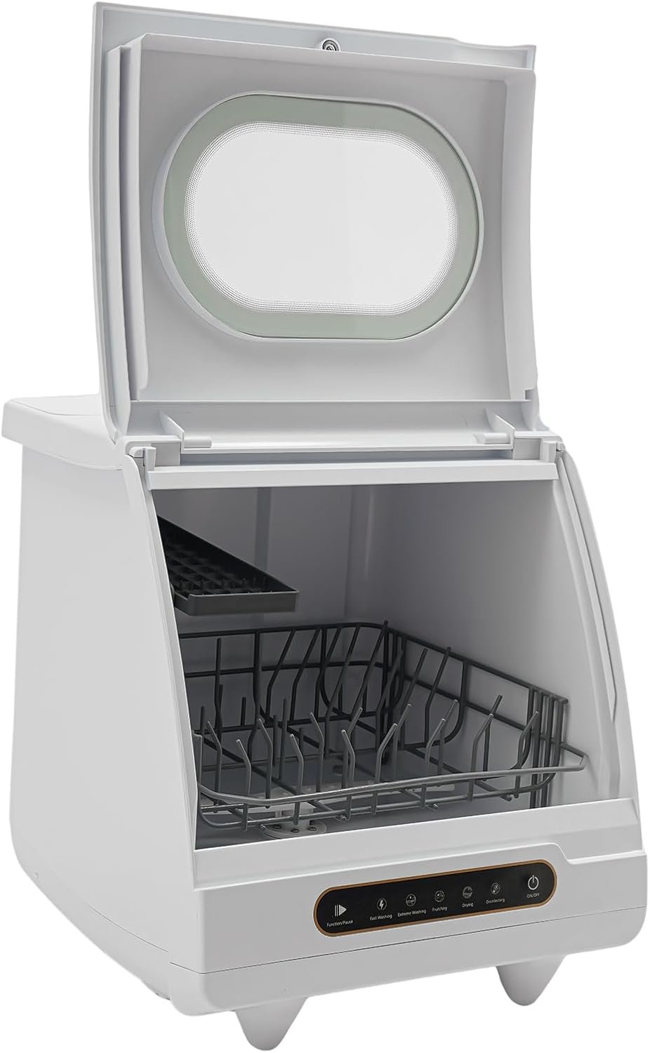 Portable Countertop Dishwashers Tabletop Small Dishwasher with 5l Built-In Water Tank 5 Intelligent Washing Functions 360° Rotating Spray 161.6℉ High Working Temperature - Image 3