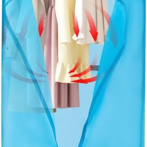 Portable Clothes Dryer 1000W Electric Clothes Dryer Machine with Timer, Double Layers Drying Machine for Apartments Home Dorms Travel RVs