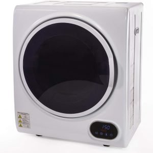 Barton Tumble Dryer White w/Digital Timer Automatic Portable Electric RV Apartment Clothes Laundry Compact