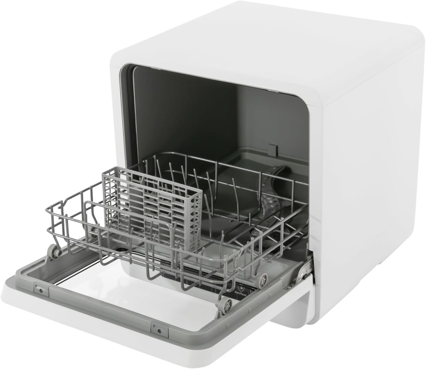 Countertop Dishwasher,Portable Dishwasher with 5 Washing Programs,Compact Dishwashers with 4.8L Built-in Water Tank,Water Tank & Inlet Hose for Small Apartments (White-590W) - Image 6