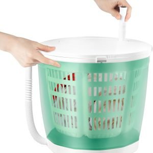 Mini Portable Washing Machine, Non-Electric Washing Machine and Spin Dryer, Portable Hand Cranked Manual Clothes Spin Dryer for Camping, Apartments, RV