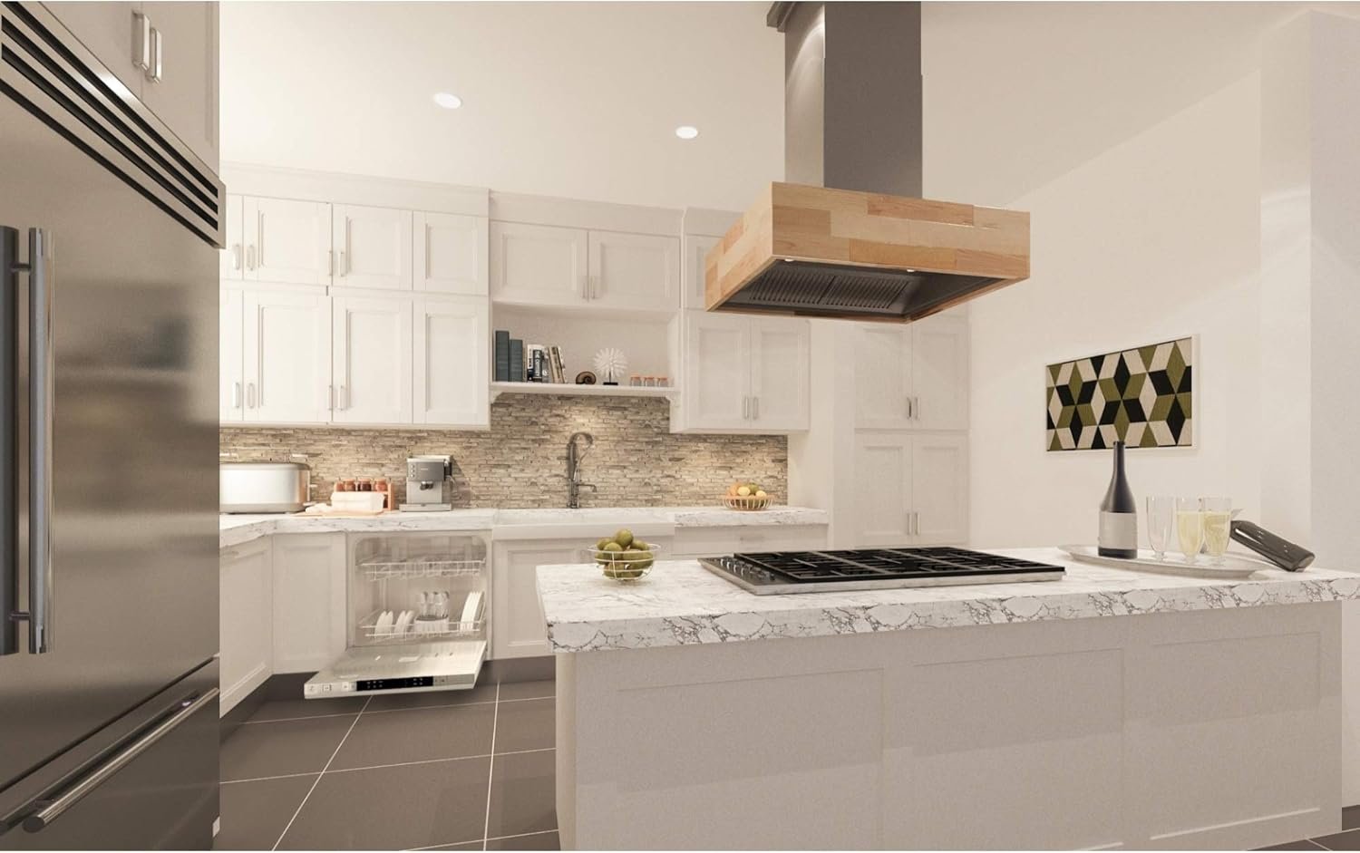 ZLINE 18 in. Top Control Dishwasher in Custom Panel Ready with Stainless Steel Tub - Image 5