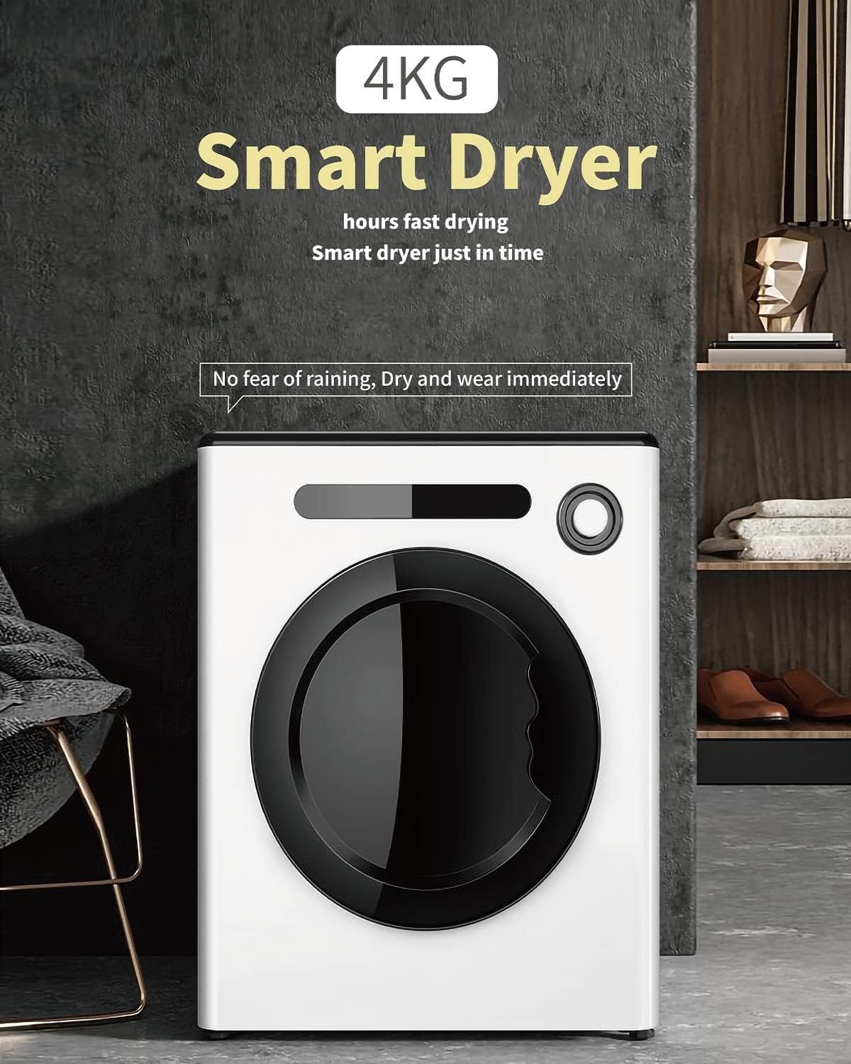 OD-DS-04-White DS-04-White Portable Dryer, White - Image 2