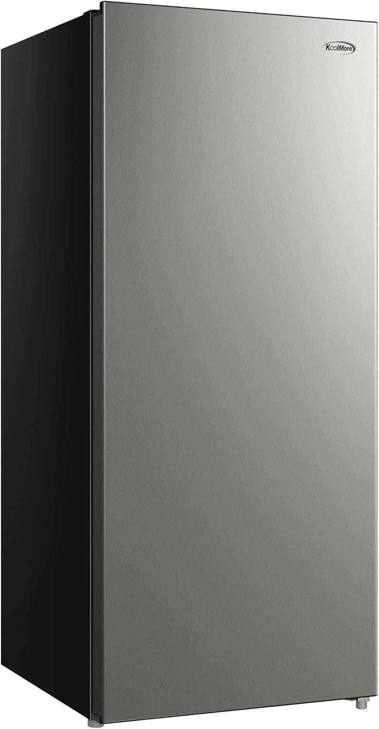 KoolMore KM-RUF-7S-SS 7 cu. ft. Convertible Garage Ready Upright Freezer/Refrigerator in Stainless Steel