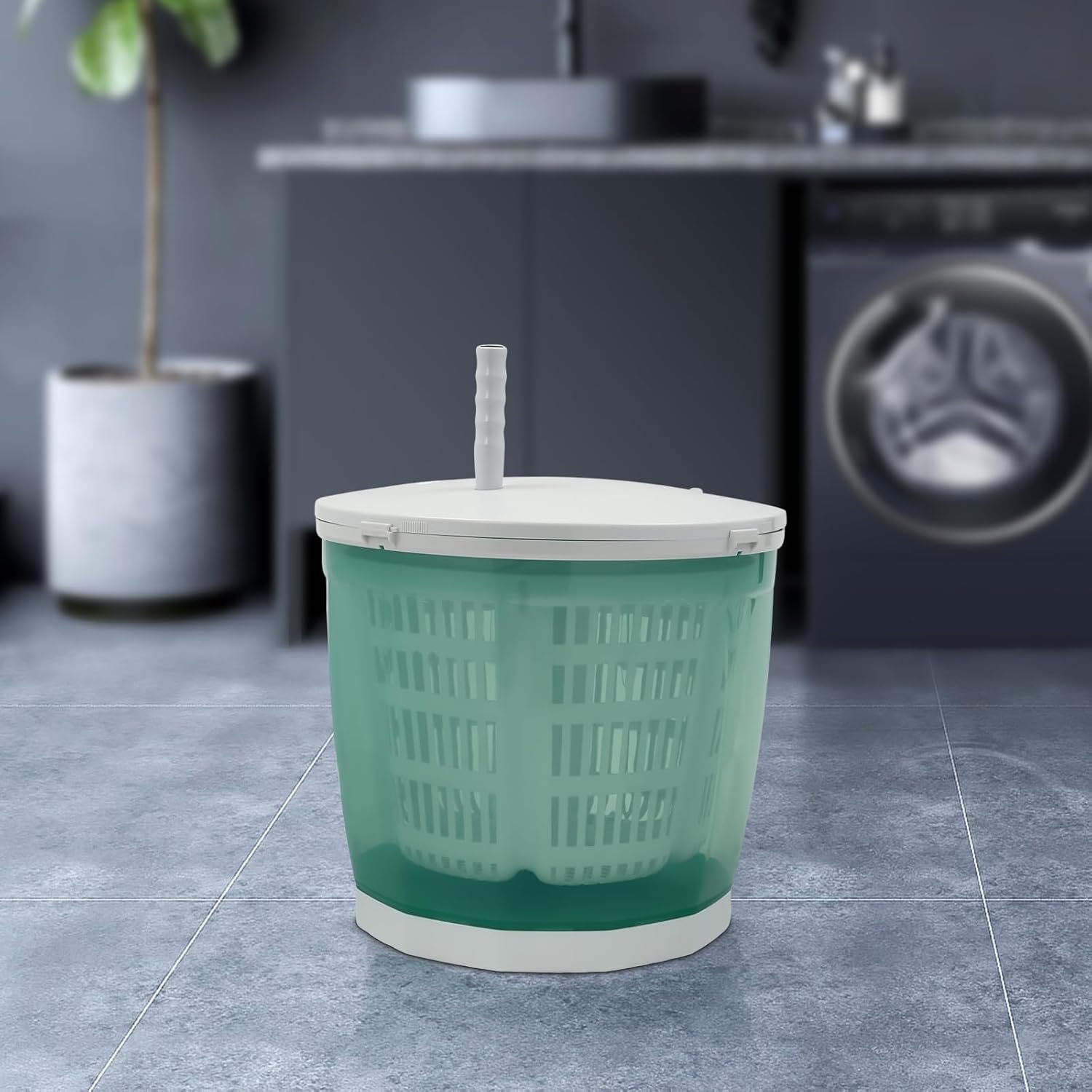 Mini Portable Washing Machine and dryer,2 in 1 Manual Washing Machine for Clothes Spin Dryer Mini Traveling Outdoor Washing Machine Compact Washer Spin Dryer for RV, Travel Non-Electric - Image 9