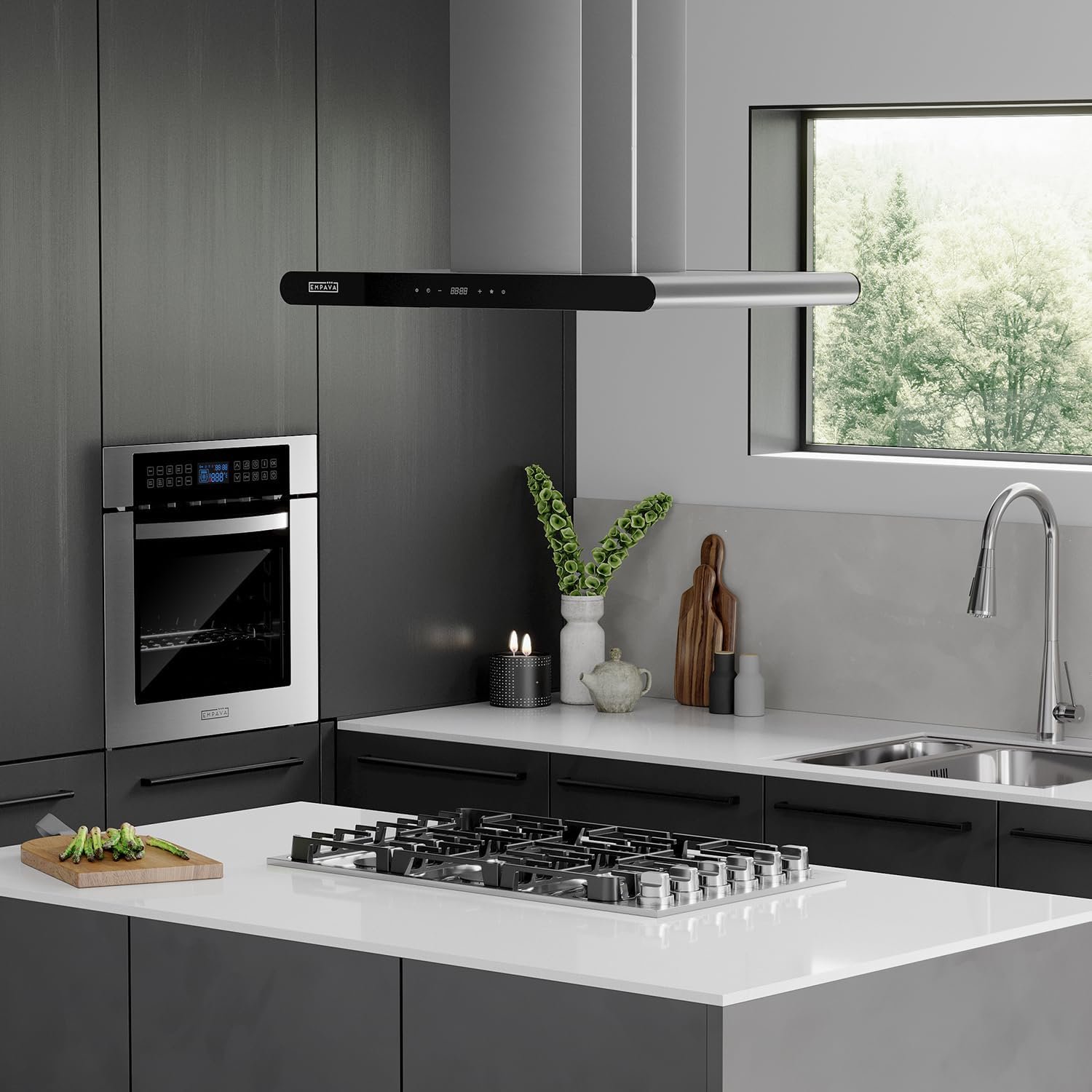 Empava 36 Inch Gas Stove Cooktop with 6 Sealed Burner NG/LPG Convertible in Stainless Steel, Fivе Расk - Image 2