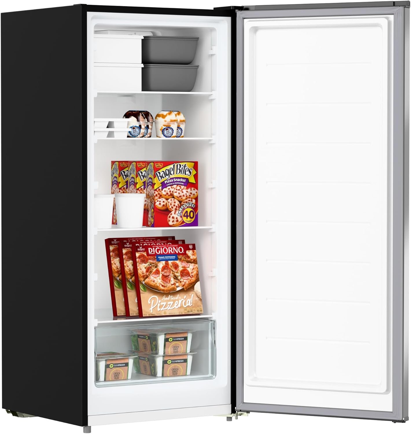 KoolMore KM-RUF-7S-SS 7 cu. ft. Convertible Garage Ready Upright Freezer/Refrigerator in Stainless Steel - Image 5