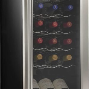 NutriChef PKCWC18 Cooler, 18 Bottle, Stainless Steel