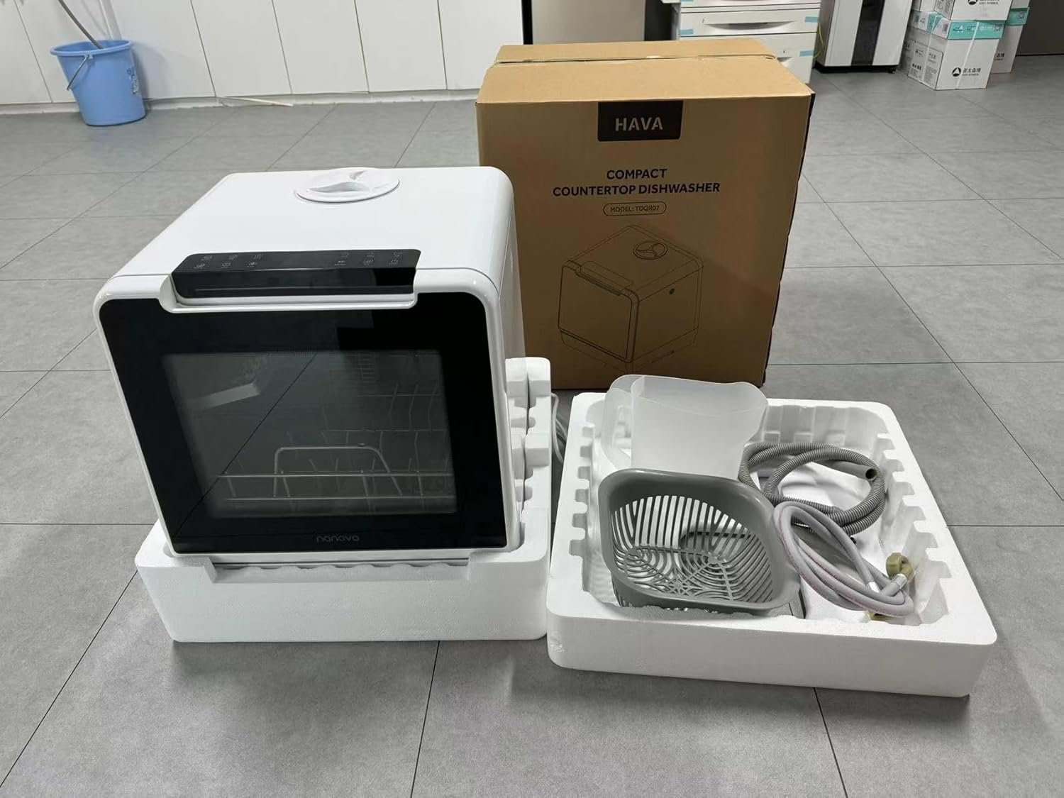 HAVA Countertop Dishwasher, 8 Wash Programs NEW Upgraded Model Portable Dishwasher with Child Lock & Delayed Start Function, 5L Water Tank for Apartments, Dorms, and RVs - No Hookup Needed - Image 12