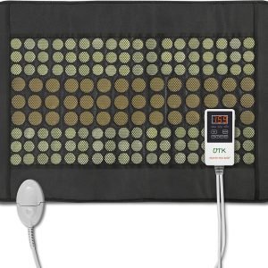 UTK Infrared Heating Pads for Back, Far Infrared Heating Pad for Pain Relief, Heating Pad with 108 Jade & 42 Tourmaline Stones, Fast Heat up, Carrying Bag Included, Mpro Size: 21x31 Inches