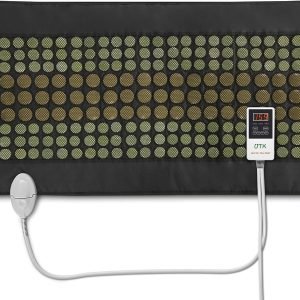 UTK Far Infrared Heating Pad for Back, Full Back Infrared Heating Pad, Weight Heating pad with132 Jade & 54 Tourmaline Stones,160 Watt Fast Heat Up, Larger Size:21x38 Inches