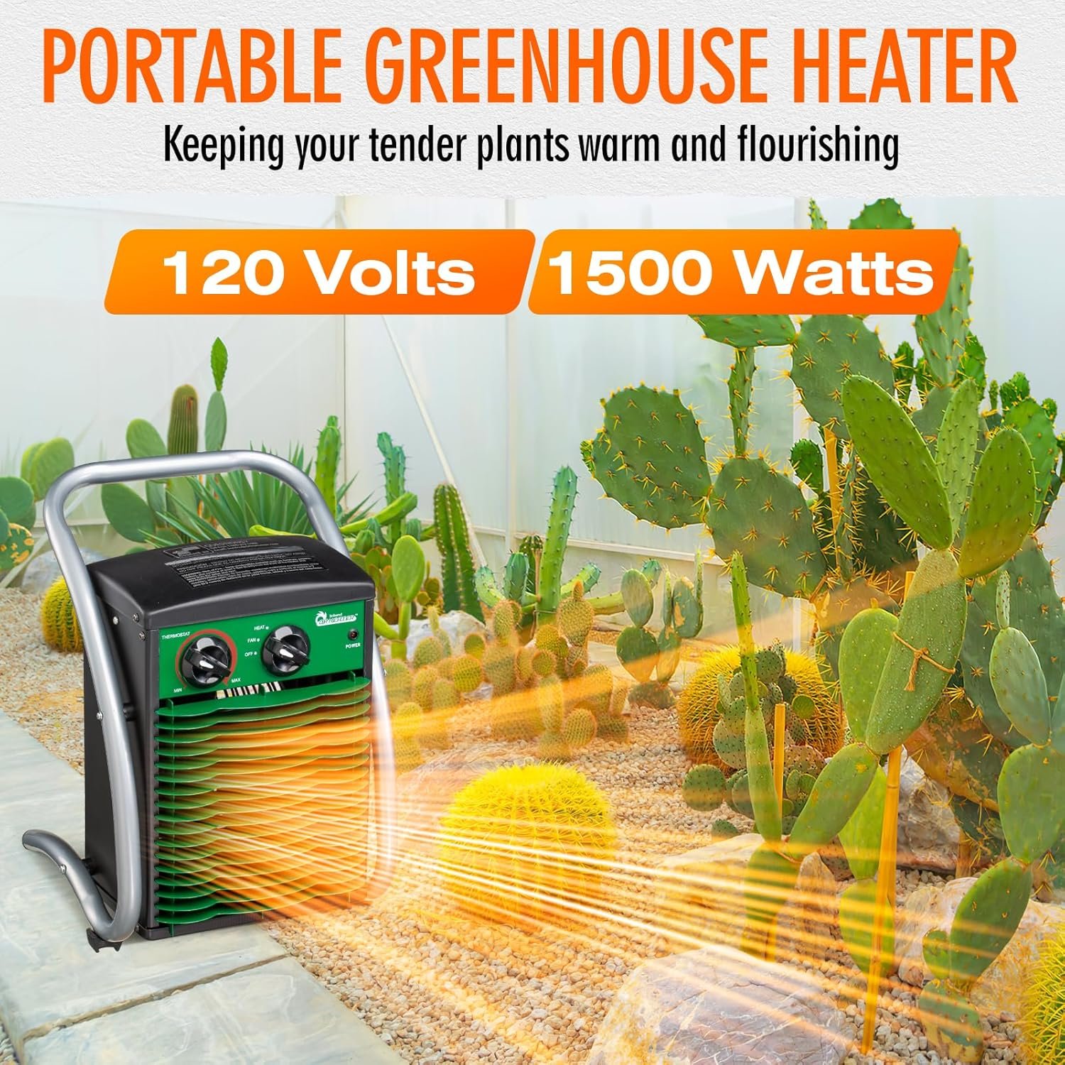 DR. INFRARED HEATER DR218-1500W Greenhouse Garage Workshop Infrared Heater, 1500-watt - Image 2