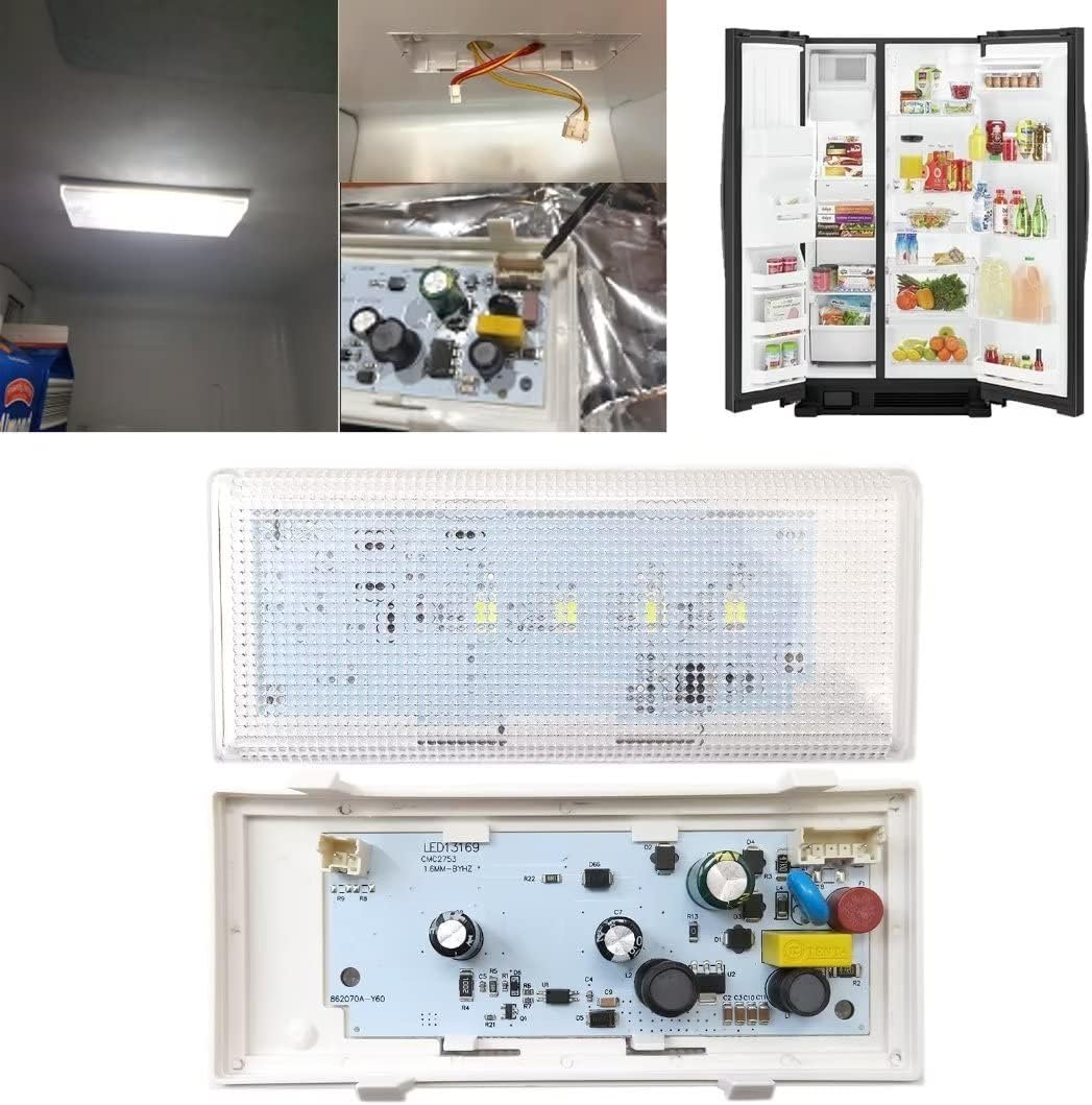 W10515058 LED Light Replacement for Whirlpool WRS325FDAM04, SIDE-BY-SIDE, W/DISPENSER, WRS325FDAT02, WRS325FDAT04, SIDE-BY-SIDE, W/DISPENSER - Image 4