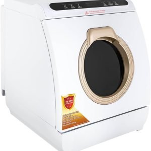 Countertop Dishwasher, 900W Portable Dishwasher with 7L/6.35qt Built-in Water Tank,5 Programs 6-Hole Upper Spray Plus 11-Hole Lower Spray Rinse Function, Mini Dishwasher for Apartment Dormitory