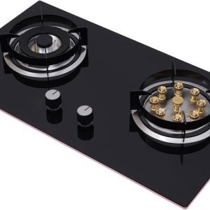 28.74 * 16.14inches Propane Stove Indoor Gas Cooktop 2 Burner Gas Stove Propane Stove Top for Home Kitchen Restaurant