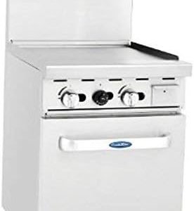 ATOSA Range: 24-in Gas Range 24" Griddle and 20" Oven - NG/LP