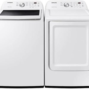 Samsung WA45T3200PR White HE Top Load Washer/Dryer Pair