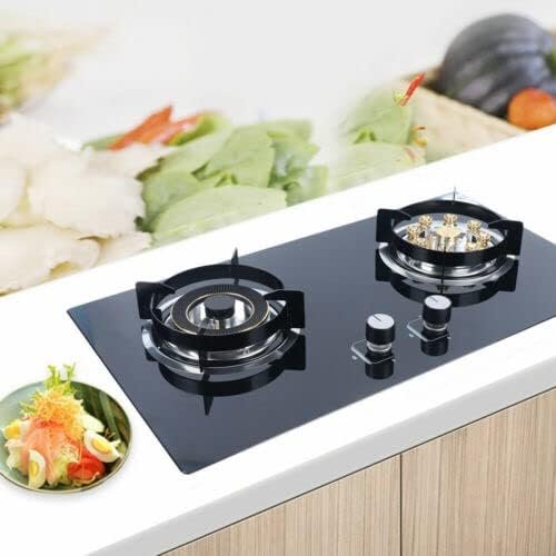 Gas Stove, 28.74" x 16.14" Tempered Glass Built-in Stove Cooker, NG Gas Cooktop for Commerial or Home, Kitchen Cooktop Hob Cooker - Image 2